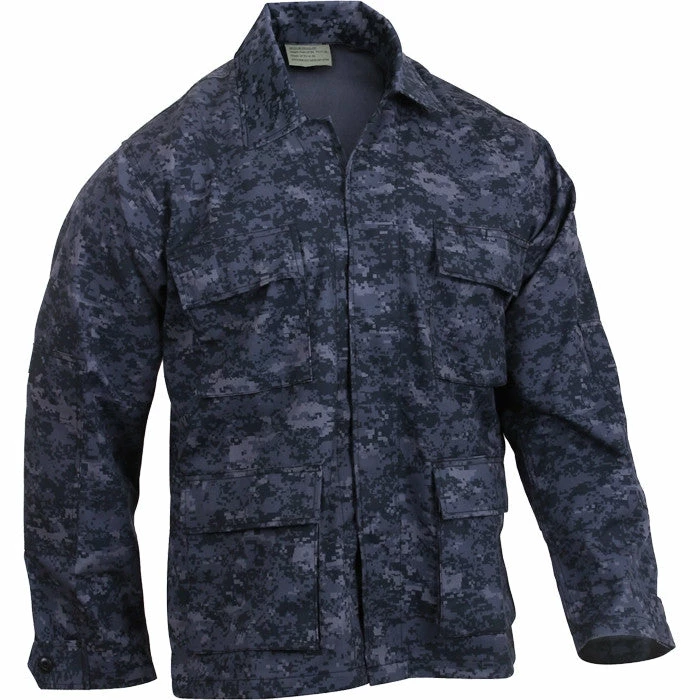Rothco Shirts Digital Midnight Camouflage - Military BDU Shirt (Cotton/Polyester) 3 Rothco Shirts Digital Midnight Camouflage - Military BDU Shirt (Cotton/Polyester)