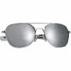 Army Navy Store Sunglasses / Goggles / Optics Chrome - Military GI Style 58mm Pilots Aviator Sunglasses With Case - Mirror Lenses 1 Army Navy Store Sunglasses / Goggles / Optics Chrome - Military GI Style 58mm Pilots Aviator Sunglasses With Case - Mirror Lenses
