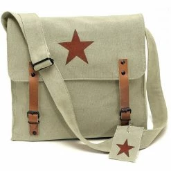 Rothco Bags Khaki - Vintage Medic Shoulder Bag With Red China Star Emblem