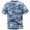Rothco Digital Sky Blue Camouflage - Military T-Shirt Shirts 1 Rothco Digital Sky Blue Camouflage - Military T-Shirt Shirts