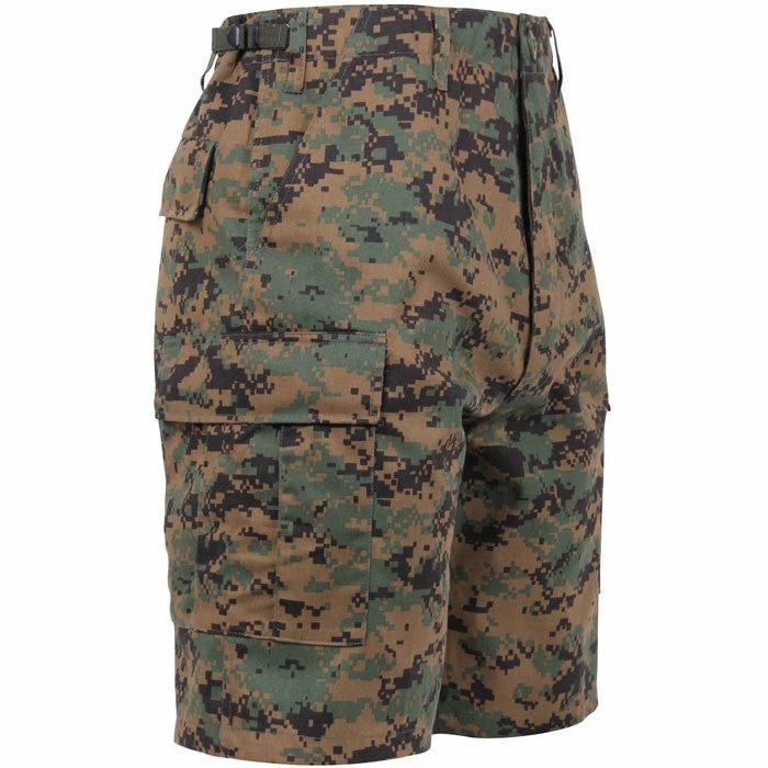 Rothco Digital Woodland Camouflage - Military Cargo BDU Shorts - Polyester Cotton Twill 5 Rothco Digital Woodland Camouflage - Military Cargo BDU Shorts - Polyester Cotton Twill