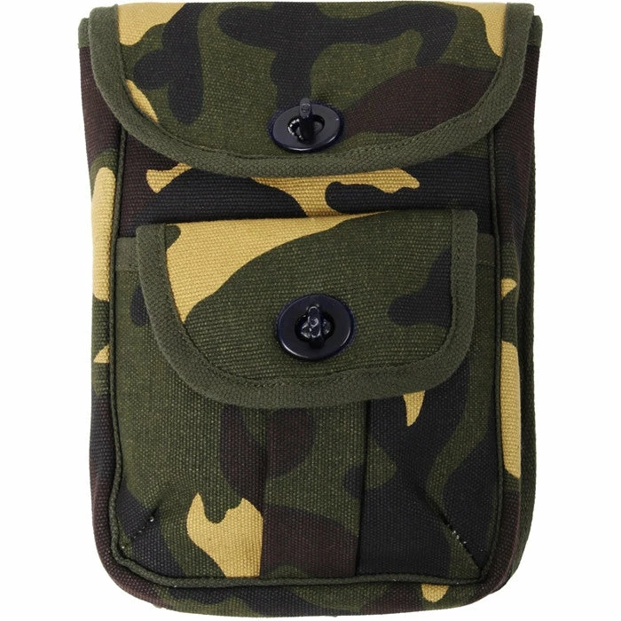 Army Navy Store Woodland Camouflage - Army 2-Pocket Ammo Pouch 5 Army Navy Store Woodland Camouflage - Army 2-Pocket Ammo Pouch