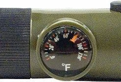 Army Navy Store Law Enforcement Gear Olive Drab - Military 6-in-1 Tactical Survival Whistle Kit With Led Light