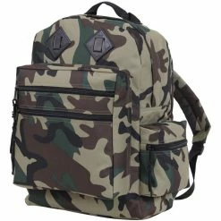 Army Navy Store Bags Woodland Camouflage - Water Resistant Deluxe Travel Day Pack - Nylon 8 Army Navy Store Bags Woodland Camouflage - Water Resistant Deluxe Travel Day Pack - Nylon