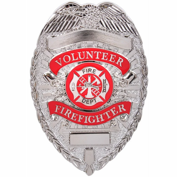 Rothco Law Enforcement Gear Silver - Volunteer Fire Department Badge 3 Rothco Law Enforcement Gear Silver - Volunteer Fire Department Badge