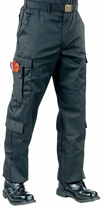 Rothco Black - 9 Pocket EMT Pants - Polyester Cotton Twill 3 Rothco Black - 9 Pocket EMT Pants - Polyester Cotton Twill