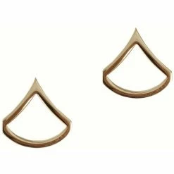 Rothco Insignias / Medals / Ribbons Polished - Military Private First Class Pin-On Insignia Pair PFC