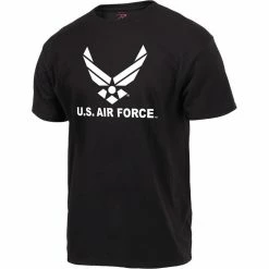 Rothco Black - Official US Air Force Wings Logo T Shirt