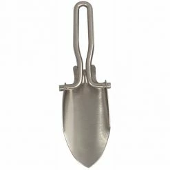 Army Navy Store Camping / Survival Gear Silver - Mini Folding Tactical Shovel With Sheath