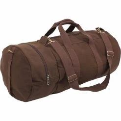 Rothco Brown - Military Double-Ender Sports Shoulder Bag - Cotton Canvas