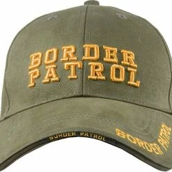 Rothco Olive Drab - BORDER PATROL Deluxe Adjustable Cap With Gold Lettering