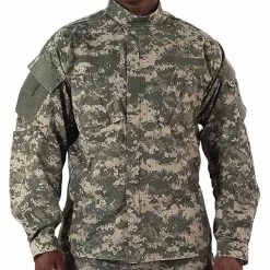 Rothco Shirts ACU Digital Camouflage - Military ACU Shirt - Polyester Cotton Ripstop