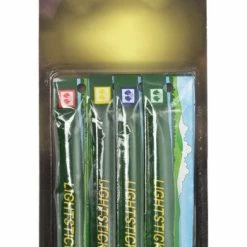 Rothco Red Green Blue Yellow - Glow-In-The-Dark Light Sticks 4 Pack 6 In. Bags