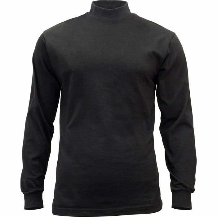 Rothco Black - Mock Turtleneck Sweater Sweaters / Hoodies 3 Rothco Black - Mock Turtleneck Sweater Sweaters / Hoodies