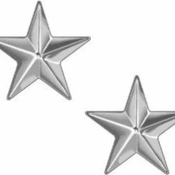 Rothco Polished - Military Brigadier General Stars Pin-On Insignia Pair BG