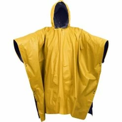 Army Navy Store Navy Blue To Yellow - Reversible Wet Weather Rain Poncho - PVC Rainwear