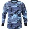 Rothco Sky Blue Camouflage - Military Long Sleeve T-Shirt
