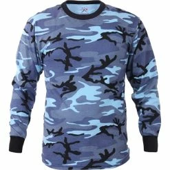 Rothco Sky Blue Camouflage - Military Long Sleeve T-Shirt