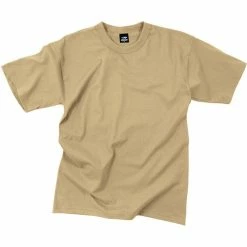 Rothco Khaki - Military GI Type Short Sleeve T-Shirt - Polyester Cotton