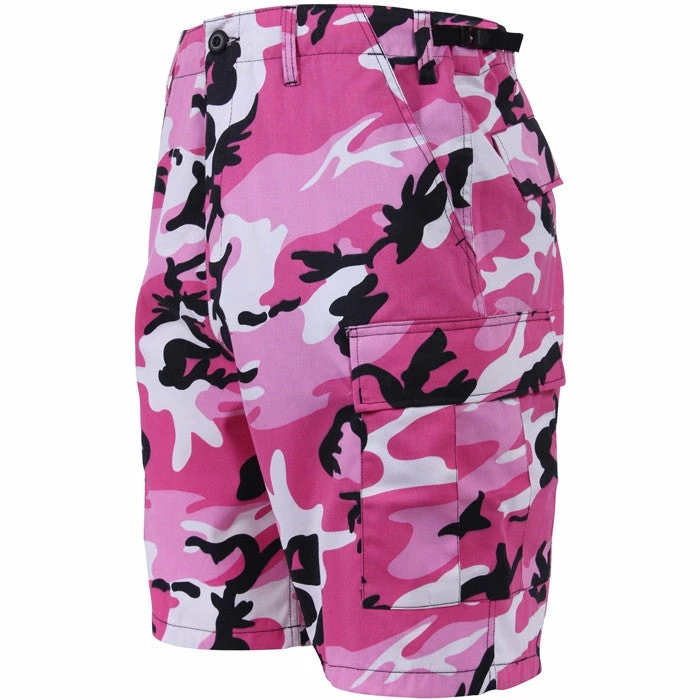 Rothco Pink Camouflage - Military Cargo BDU Shorts - Polyester Cotton Twill 4 Rothco Pink Camouflage - Military Cargo BDU Shorts - Polyester Cotton Twill