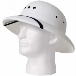 Army Navy Store White - GI Type Vietnam Style Pith Helmet - USA Made Headwear