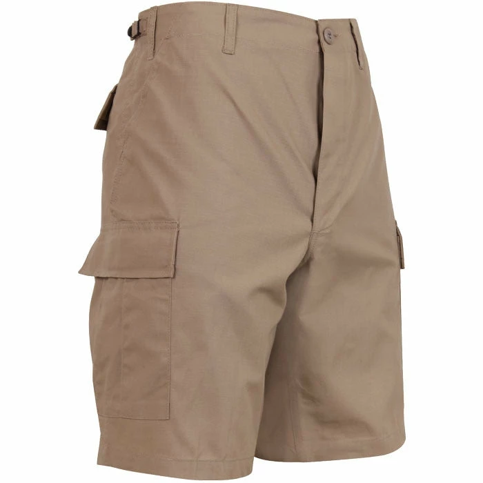 Rothco Khaki - Military Cargo BDU Shorts - Cotton Ripstop 5 Rothco Khaki - Military Cargo BDU Shorts - Cotton Ripstop