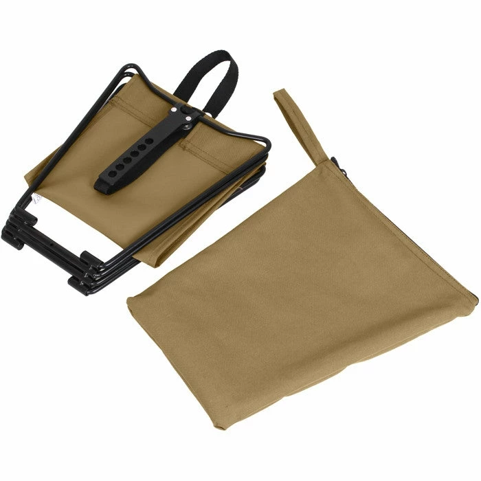Rothco Coyote Brown - Military Mini Portable Folding Camp Stool Camping / Survival Gear 5 Rothco Coyote Brown - Military Mini Portable Folding Camp Stool Camping / Survival Gear