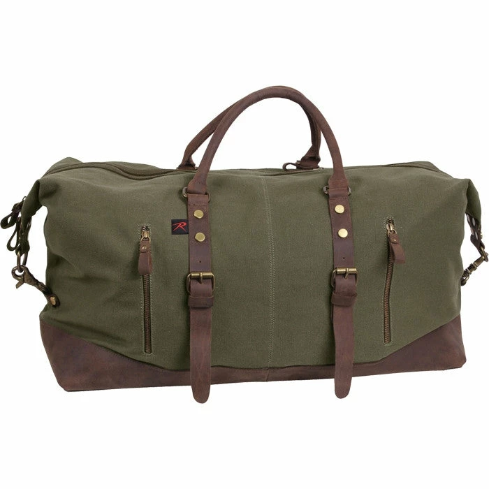 Rothco Olive Drab - Extended Canvas Weekender Bag 3 Rothco Olive Drab - Extended Canvas Weekender Bag
