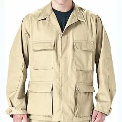 Rothco Khaki - Military BDU Shirt - Polyester Cotton Twill