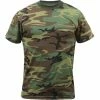 Rothco Woodland Camouflage - Military T-Shirt 2 Rothco Woodland Camouflage - Military T-Shirt