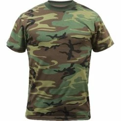Rothco Woodland Camouflage - Military T-Shirt