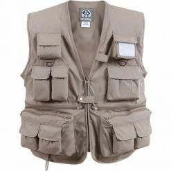 Rothco Vests Khaki - Fishing And Travel Vest 17 Pockets