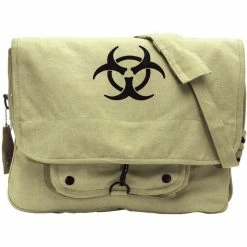 Rothco Khaki - Biohazard Vintage Paratrooper Shoulder Bag