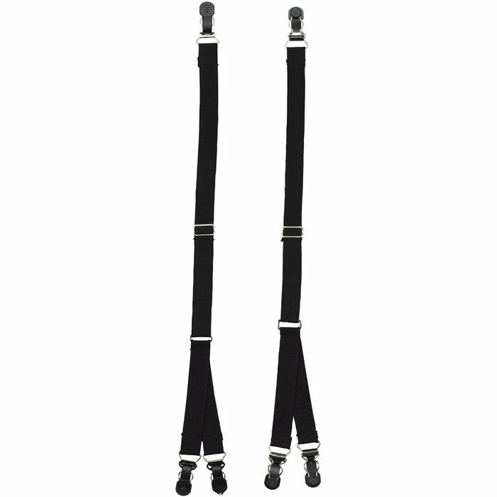 Rothco Shirts Black - Military Y Style Shirt Stays Pair 3 Rothco Shirts Black - Military Y Style Shirt Stays Pair