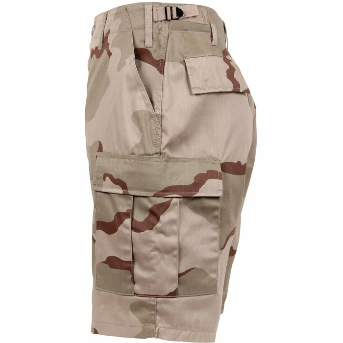 Rothco Tri-Color Desert Camouflage - Military Cargo BDU Shorts - Polyester Cotton Twill 3 Rothco Tri-Color Desert Camouflage - Military Cargo BDU Shorts - Polyester Cotton Twill
