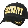 Rothco Black - Public Safety SECURITY Deluxe Adjustable Cap With Gold