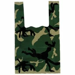 Rothco Bags Woodland Camouflage - Small Size Shopping Bag 100 Pack