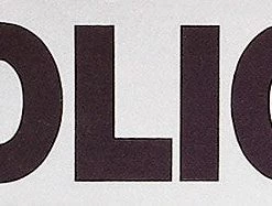 Rothco Patches Grey - Law Enforcment POLICE Reflective Sew On Patch 3.5 In. X 12 In.