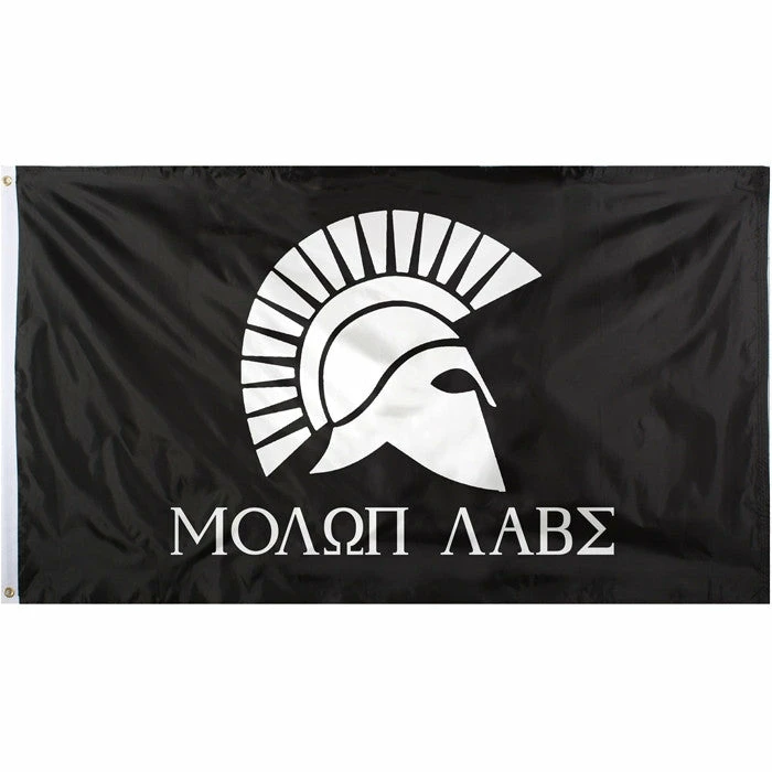 Rothco Black - Molon Labe Flag 2' X 3' Flags 3 Rothco Black - Molon Labe Flag 2' X 3' Flags
