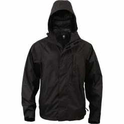 Rothco Black - Military Waterproof Stow 'N Go Rain Jacket 7 Rothco Black - Military Waterproof Stow 'N Go Rain Jacket
