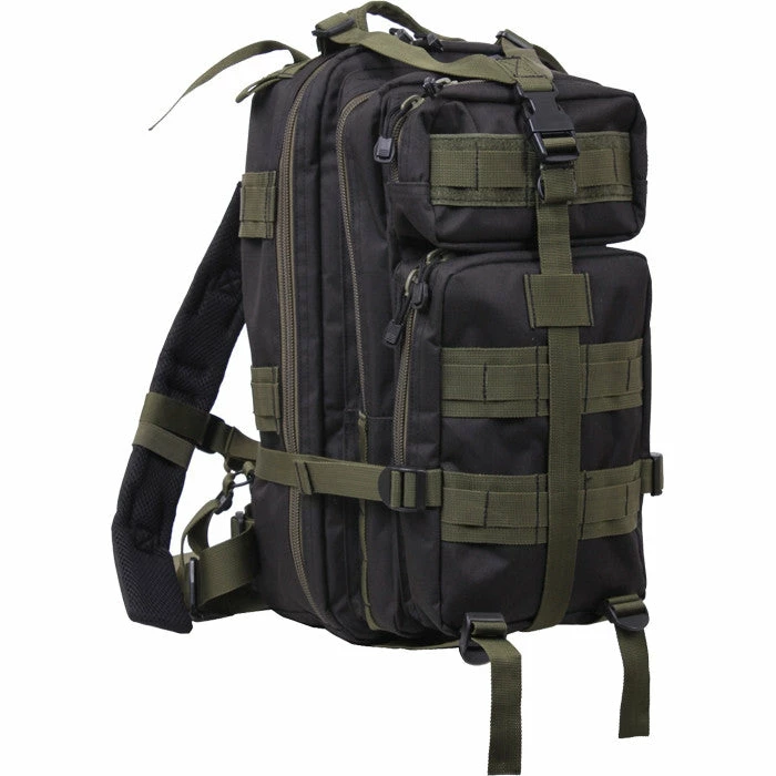Rothco Black Olive Drab - Military MOLLE Compatible Medium Transport Pack 3 Rothco Black Olive Drab - Military MOLLE Compatible Medium Transport Pack
