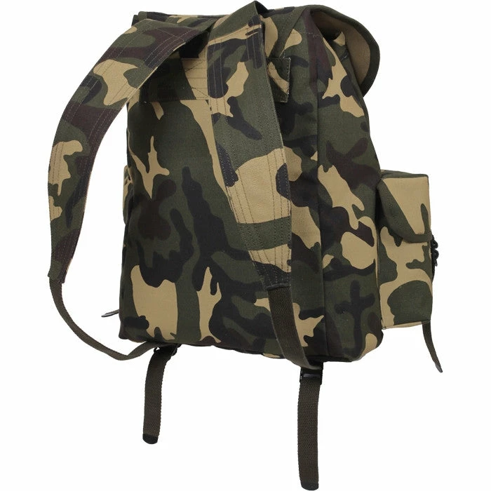 Army Navy Store Bags Woodland Camouflage - Army Style Mini ALICE Pack 13 In. X 16 In. X 7 In. 3 Army Navy Store Bags Woodland Camouflage - Army Style Mini ALICE Pack 13 In. X 16 In. X 7 In.
