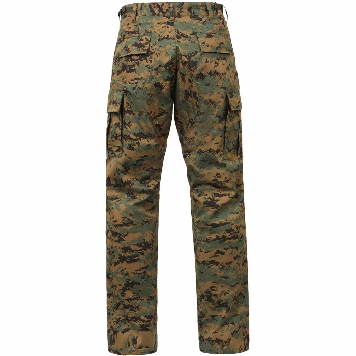 Rothco Digital Woodland Camouflage - Military BDU Pants - Cotton Polyester Twill 6 Rothco Digital Woodland Camouflage - Military BDU Pants - Cotton Polyester Twill