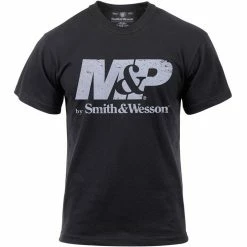 Rothco Shirts Smith & Wesson Black - Distressed M&P Logo T-Shirt
