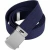 Rothco Navy Blue - Military Web Belt With Chrome Buckle Belts / Suspenders