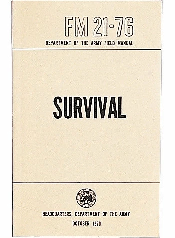Rothco Books And Videos Top Selling Official Military Survival Manual FM-21-76 3 Rothco Books And Videos Top Selling Official Military Survival Manual FM-21-76