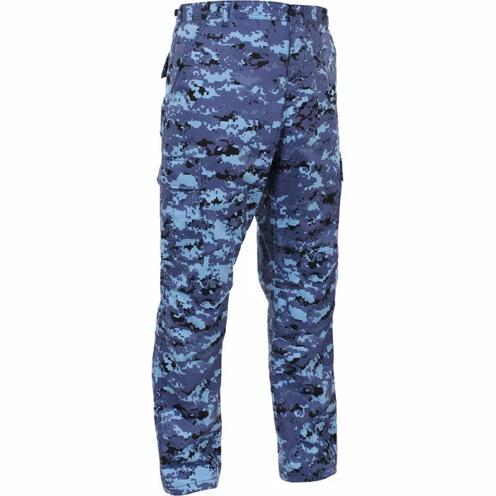 Rothco Digital Sky Blue Camouflage - Military BDU Pants - Cotton Polyester Twill 4 Rothco Digital Sky Blue Camouflage - Military BDU Pants - Cotton Polyester Twill
