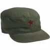 Rothco Olive Drab - Military Vintage Fatigue Cap With Red Star Emblem Headwear 1 Rothco Olive Drab - Military Vintage Fatigue Cap With Red Star Emblem Headwear
