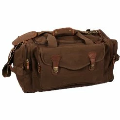 Rothco Bags Earth Brown - Long Weekend Tavel Bag With Leather Accents - Canvas