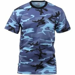 Rothco Shirts Sky Blue Camouflage - Military T-Shirt